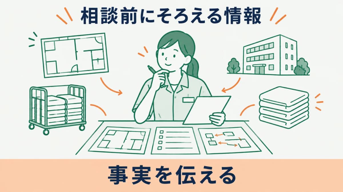 管轄へ相談する前にそろえる情報