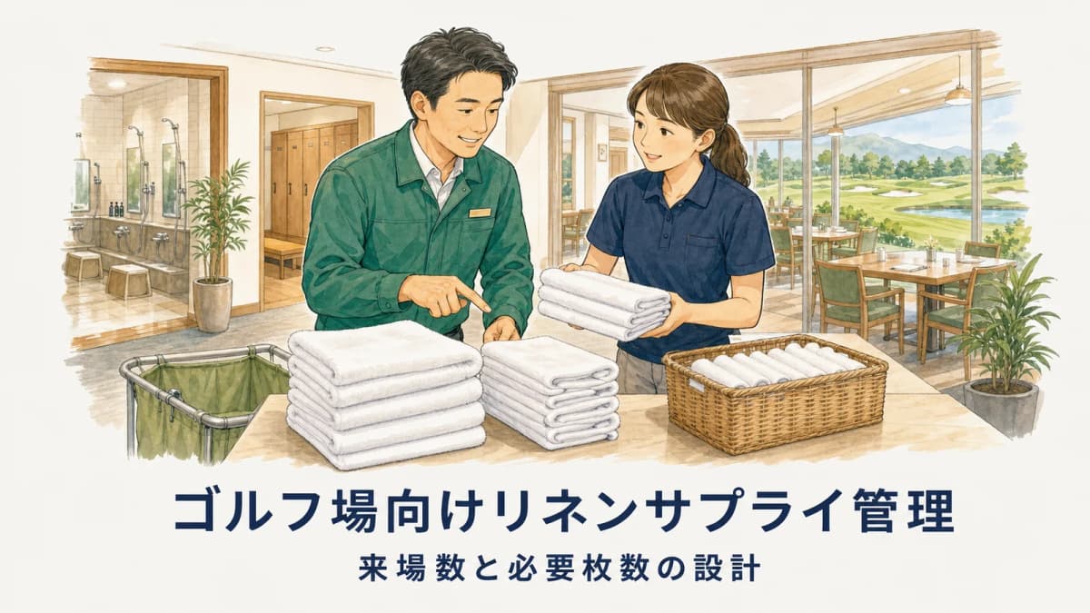 ゴルフ場向けリネンサプライ管理|来場数と必要枚数の設計【2026年版】