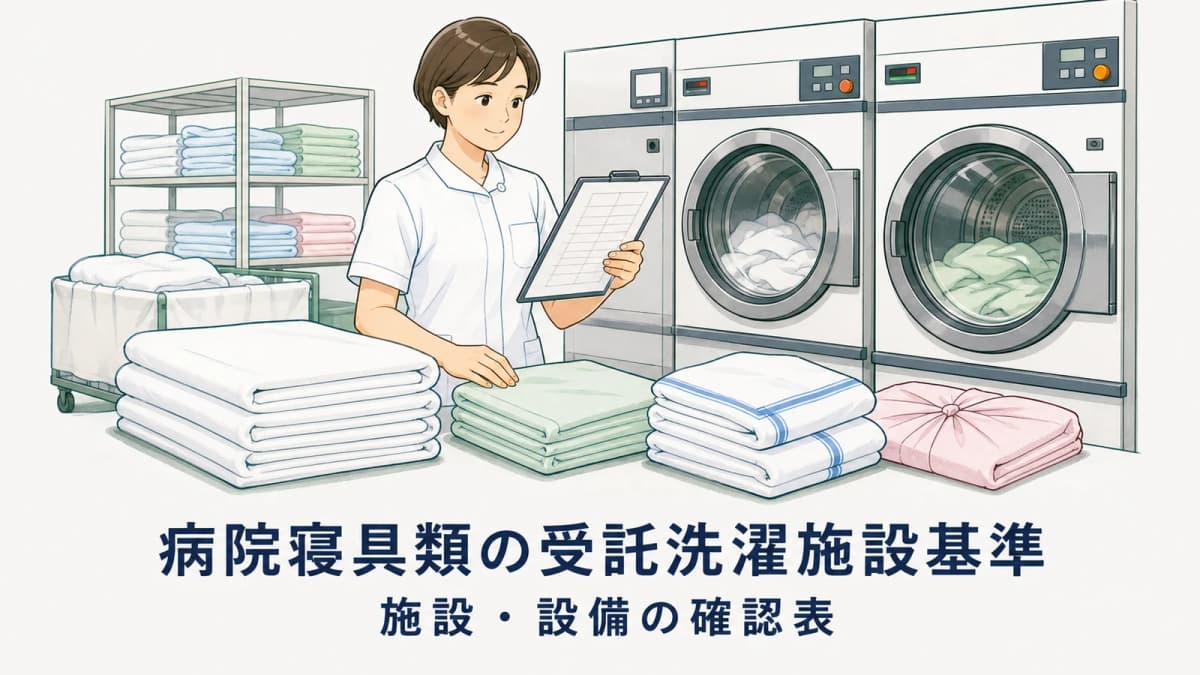 病院寝具類の受託洗濯施設基準|施設・設備の確認表【2026年版】