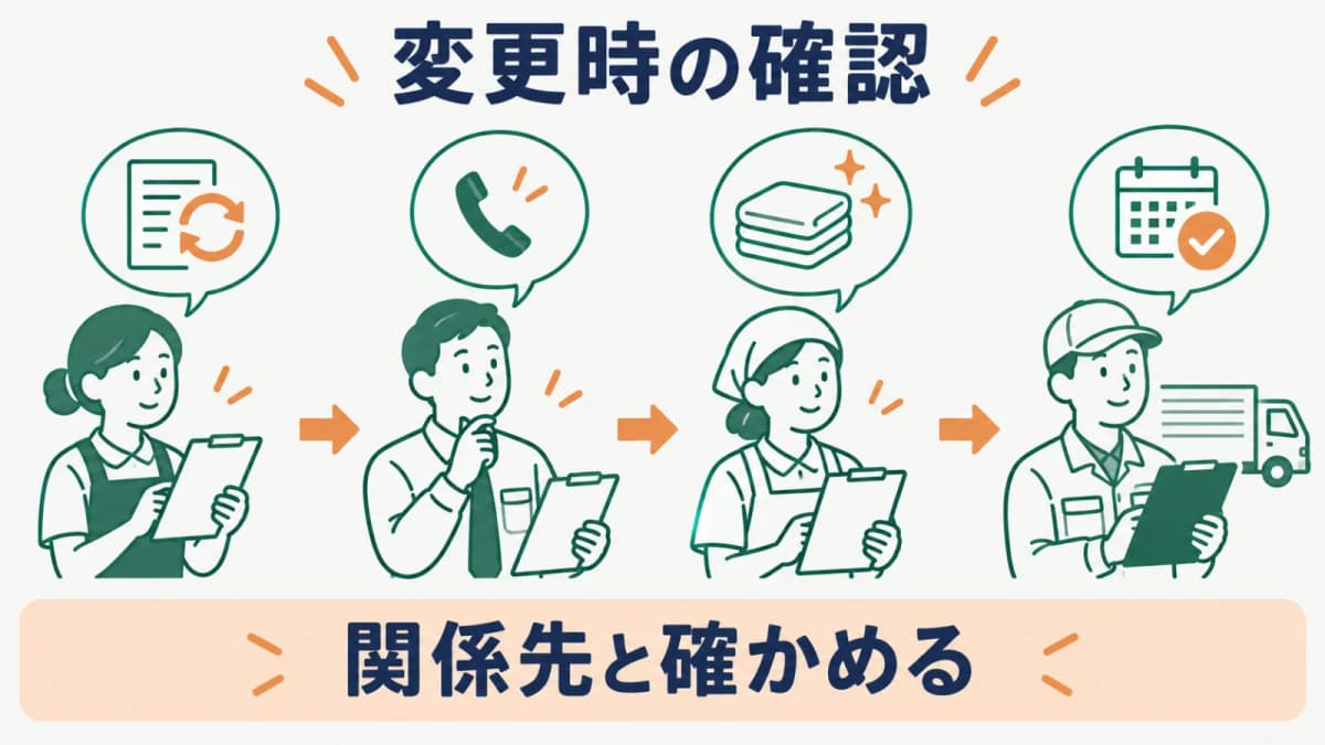 変更時に確認し直す領域を分ける図