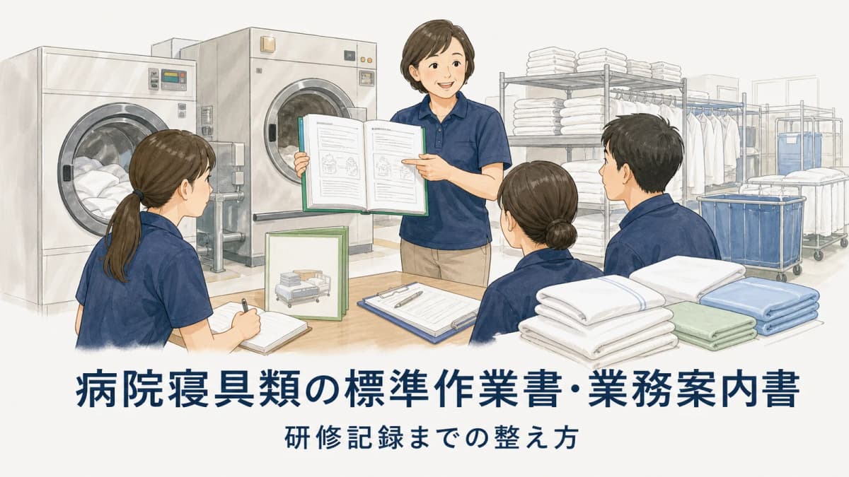 病院寝具類の標準作業書・業務案内書|研修記録までの整え方【2026年版】