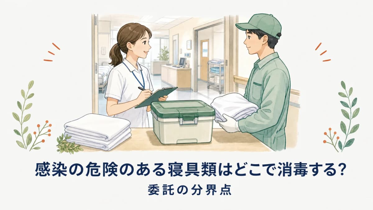 感染の危険のある寝具類はどこで消毒する?委託の分界点【2026年版】