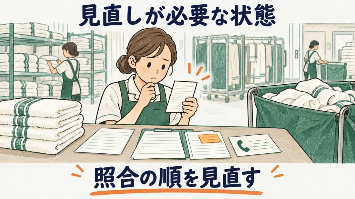 見直しが必要な状態を確認するチェックの構成