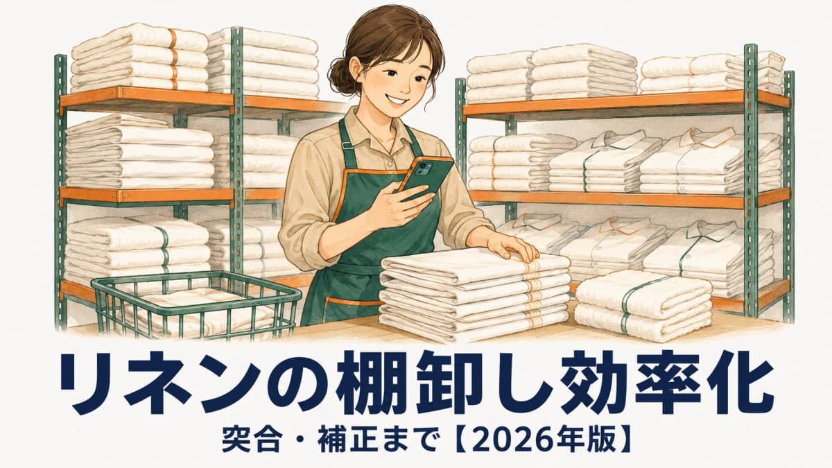 リネンの棚卸しを効率化する手順|突合・補正まで【2026年版】