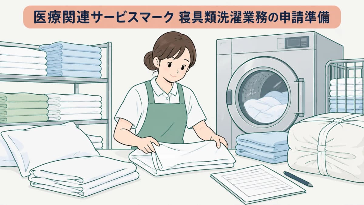 医療関連サービスマーク「寝具類洗濯業務」の申請準備【2026年版】