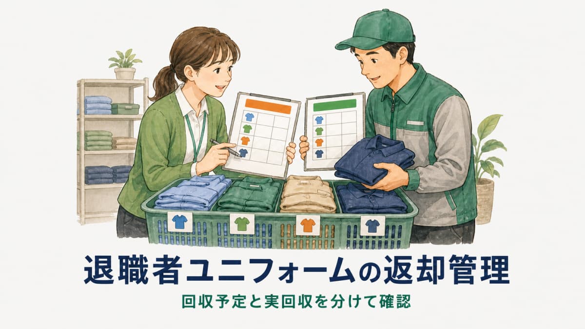 ユニフォームレンタルの退職者返却管理|回収漏れを防ぐ手順【2026年版】