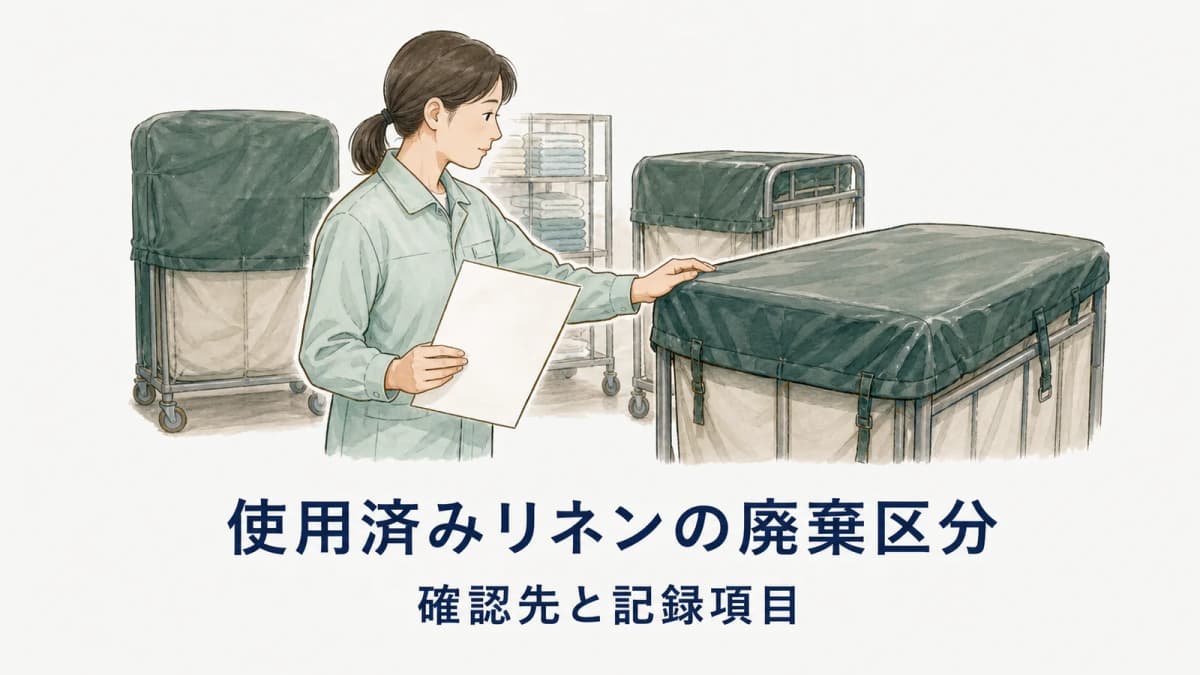 使用済みリネンの廃棄区分は?確認先と記録項目【2026年版】